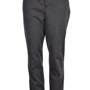 Banana Republic Slim Ankle Grey Animal Print Pants